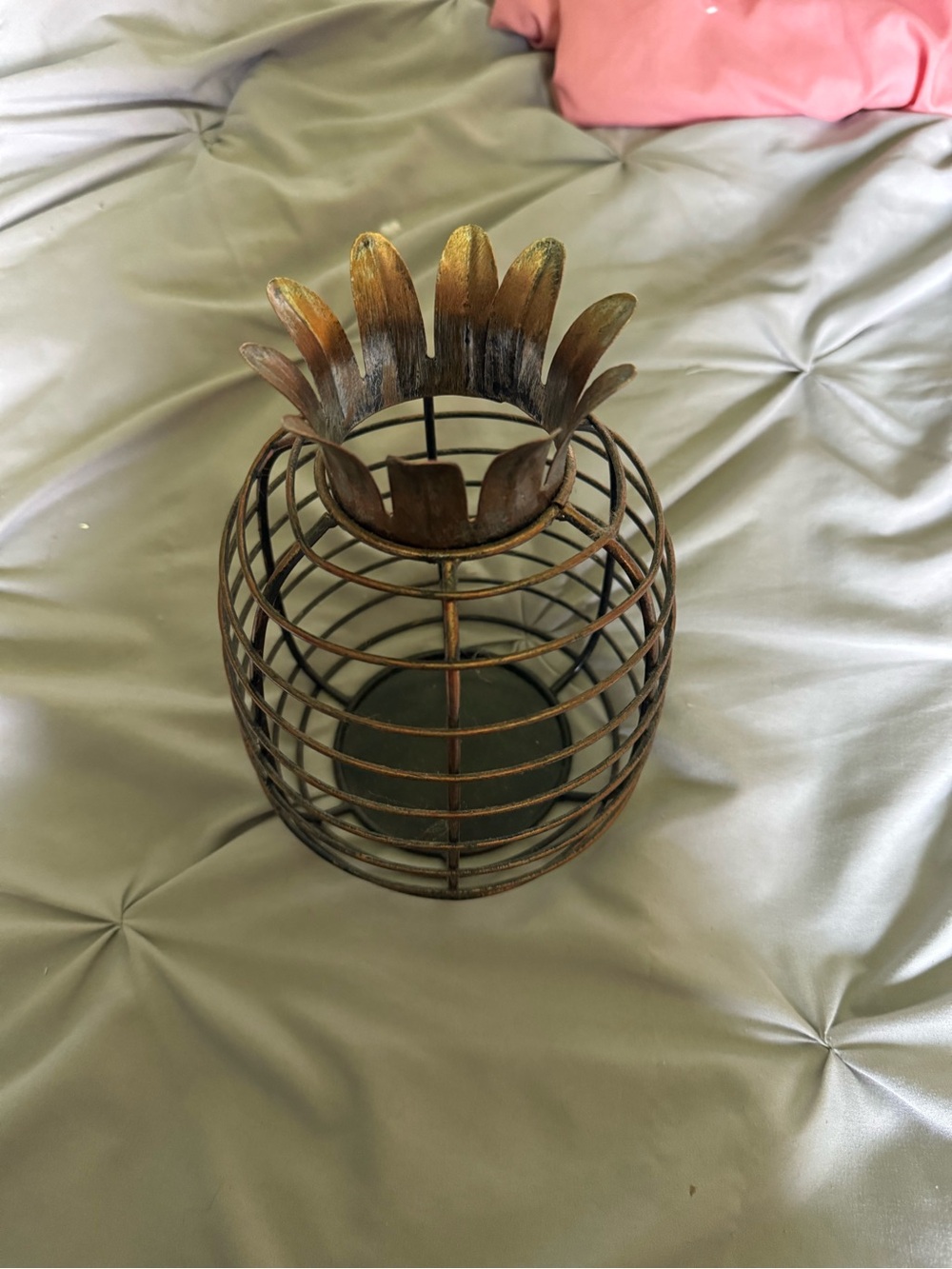 Metal Pineapple wine cork Holder - Gold/Bronze